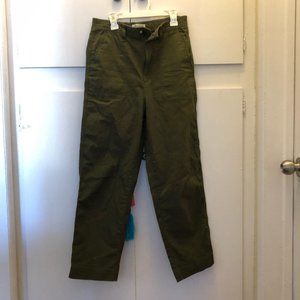 Army Green High Waisted Madewell Pants